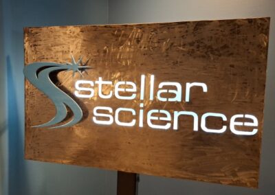 Stellar Science lighted metal sign